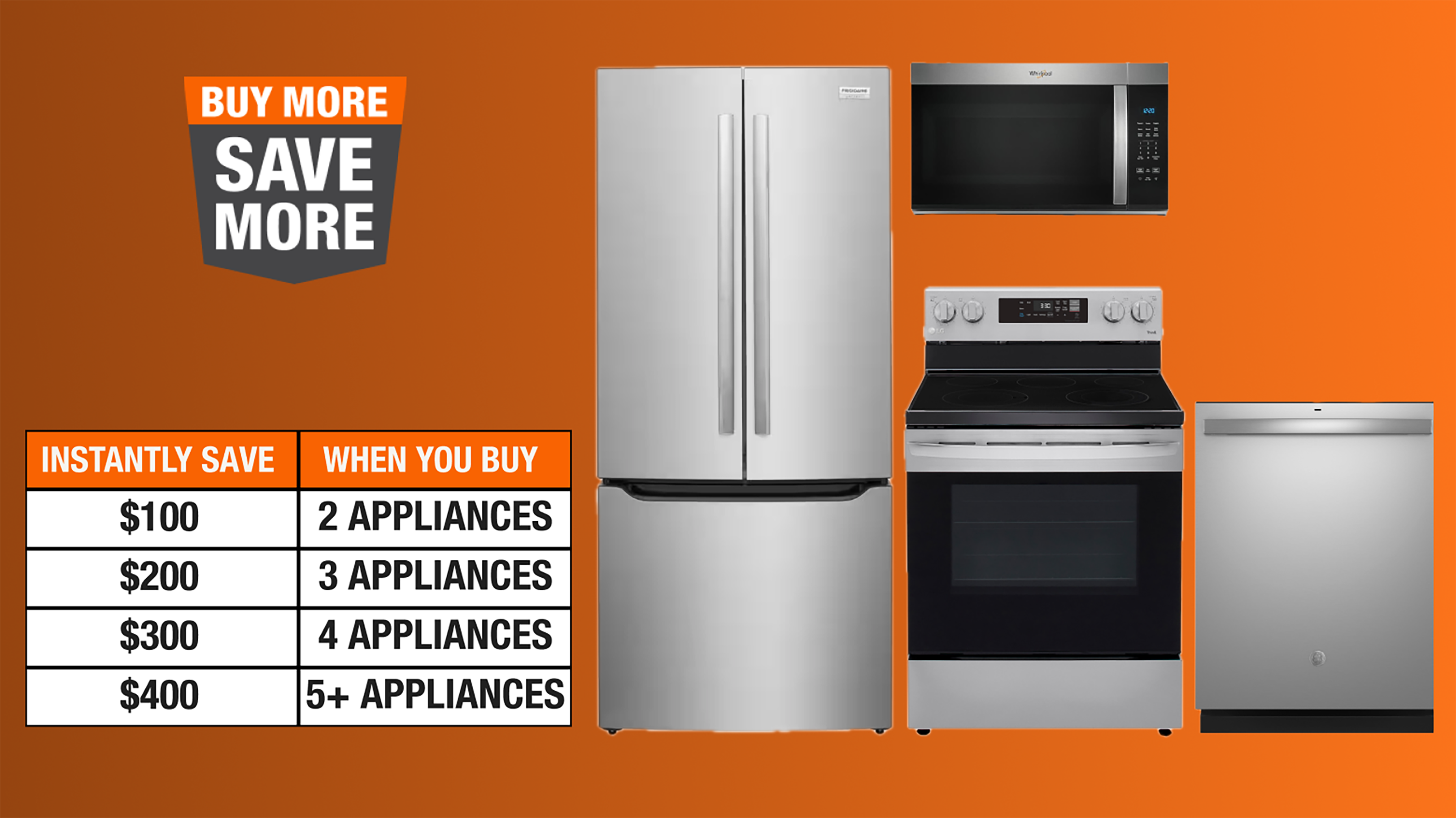 Appliance Sales Kitchen Laundry and More The Home Depot